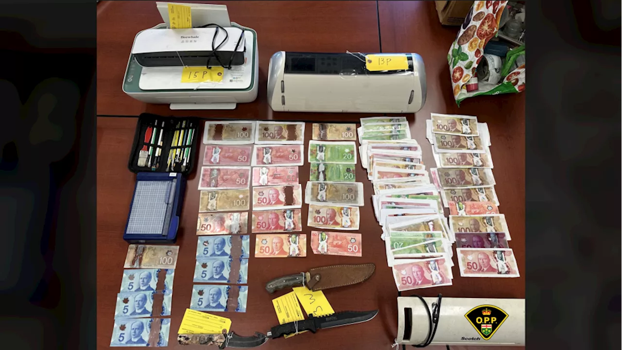 Eastern Ontario man, woman facing charges related to making counterfeit money: OPP