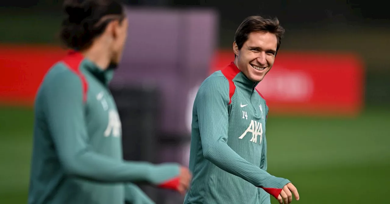 Federico Chiesa closes on Liverpool debut as midfielder returns to full training