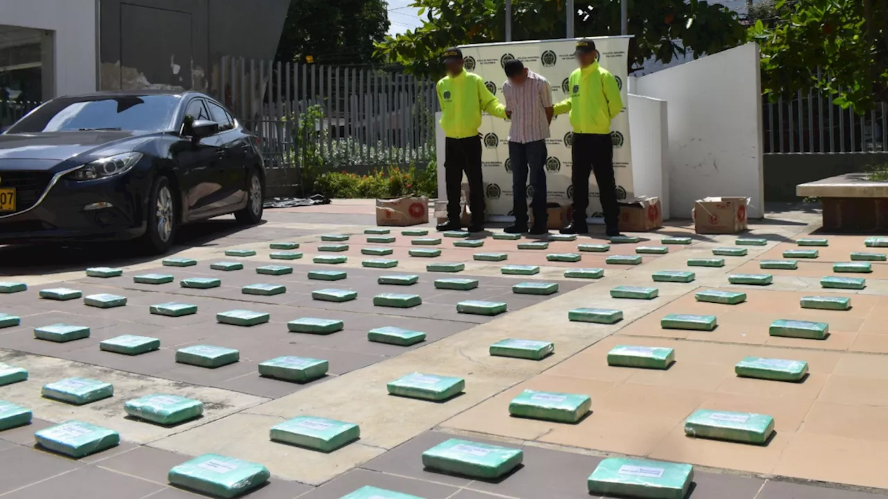 Incautan 118 kg de cocaína en un parqueadero del barrio Crespo, en Cartagena