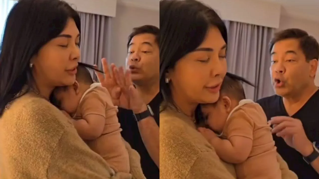 Martin Nievera and Pops Fernandez are the most adorable grandparents to first grandchild