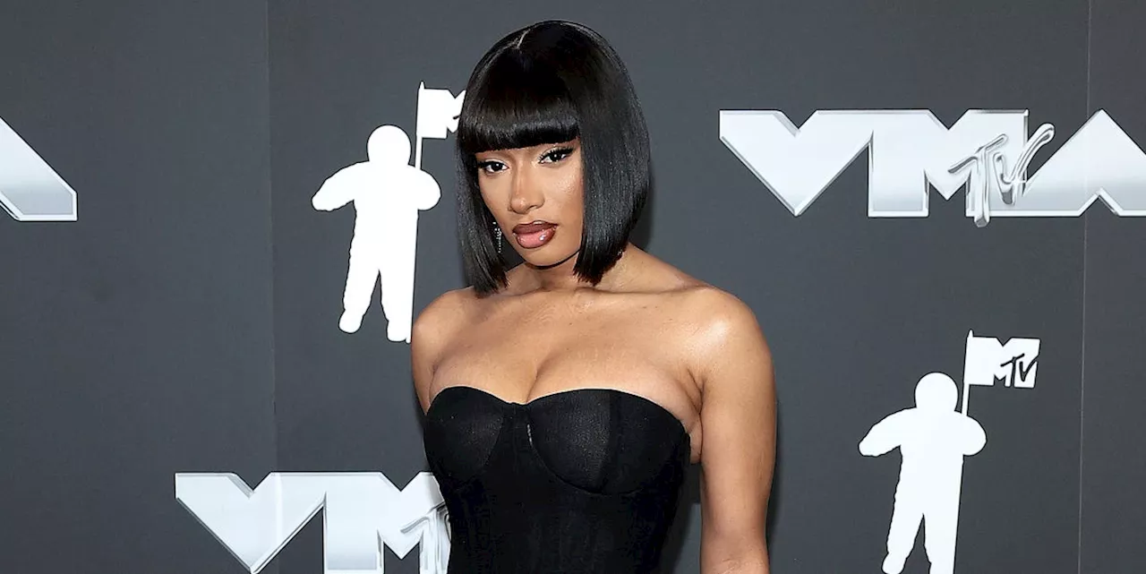 Megan Thee Stallion Is Still That Girl in a Magnificent Black Gown at the 2024 MTV VMAs