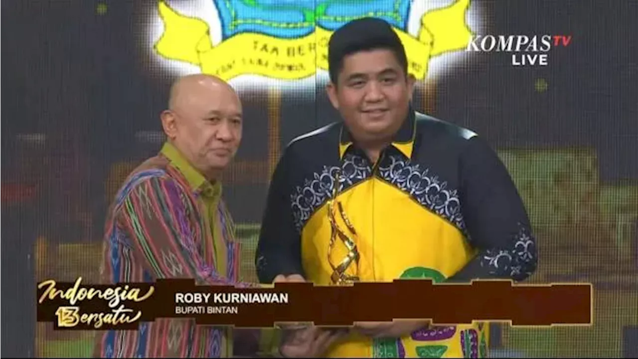 HUT ke-13 KompasTV, Bupati Bintan Roby Kurniawan Dianugerahi Penghargaan