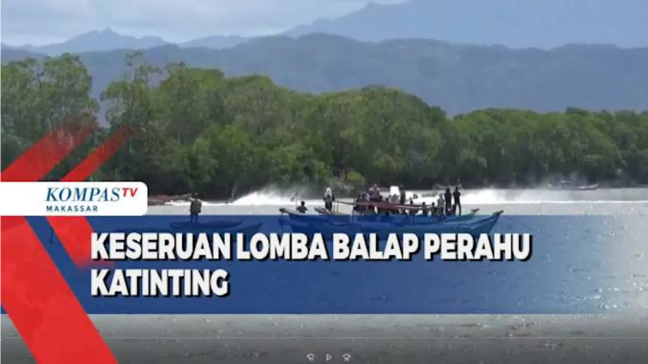 Keseruan Lomba Balap Perahu Katinting