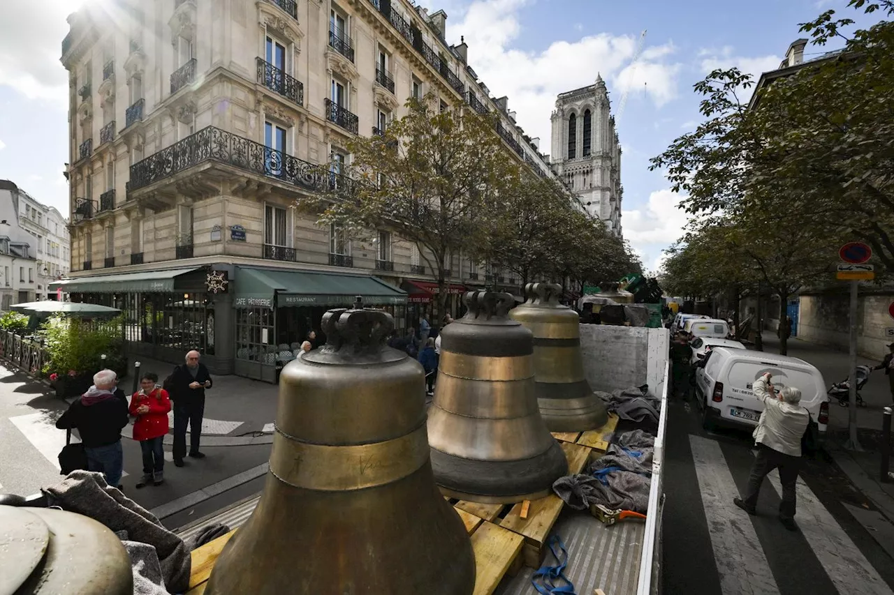 Notre-Dame retrouve huit cloches à trois mois de sa réouverture