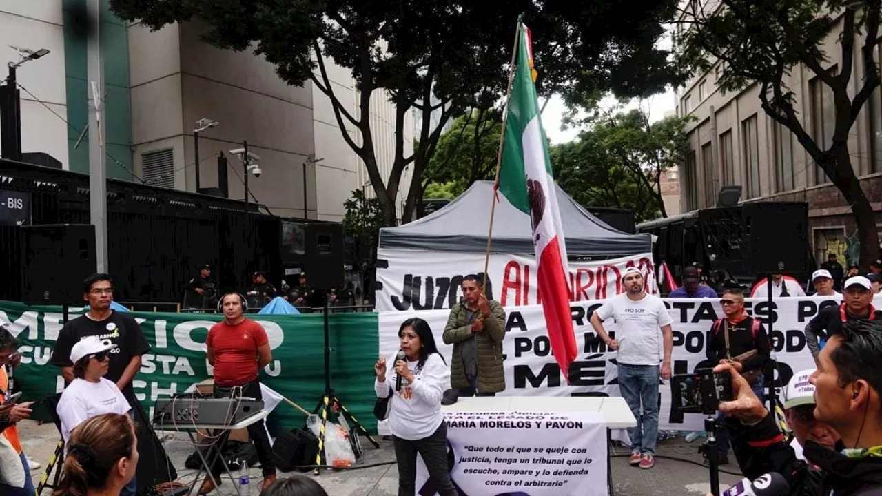 Presencia de sujetos sospechosos, razón por la que Trabajadores del PJF retiran plantón