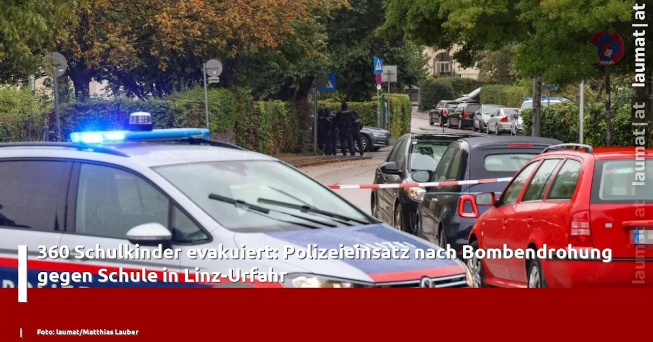 360 Schulkinder evakuiert: Polizeieinsatz nach Bombendrohung gegen Schule in Linz-Urfahr