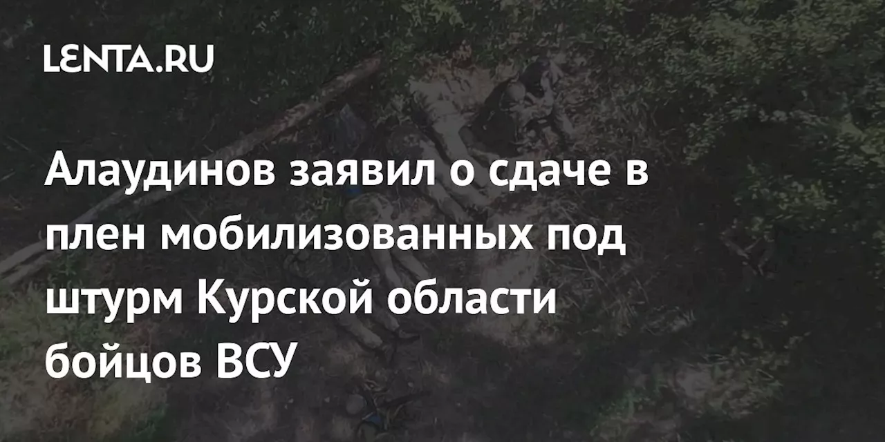 Алаудинов заявил о сдаче в плен мобилизованных под штурм Курской области бойцов ВСУ