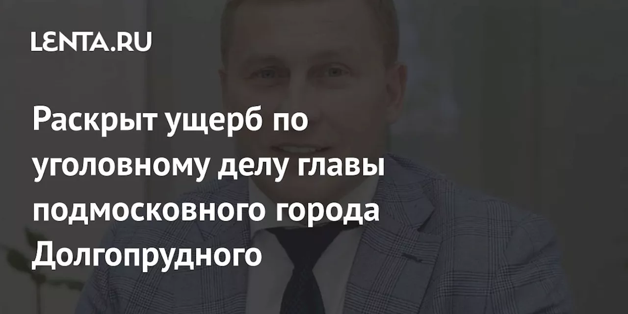 Раскрыт ущерб по уголовному делу главы подмосковного города Долгопрудного