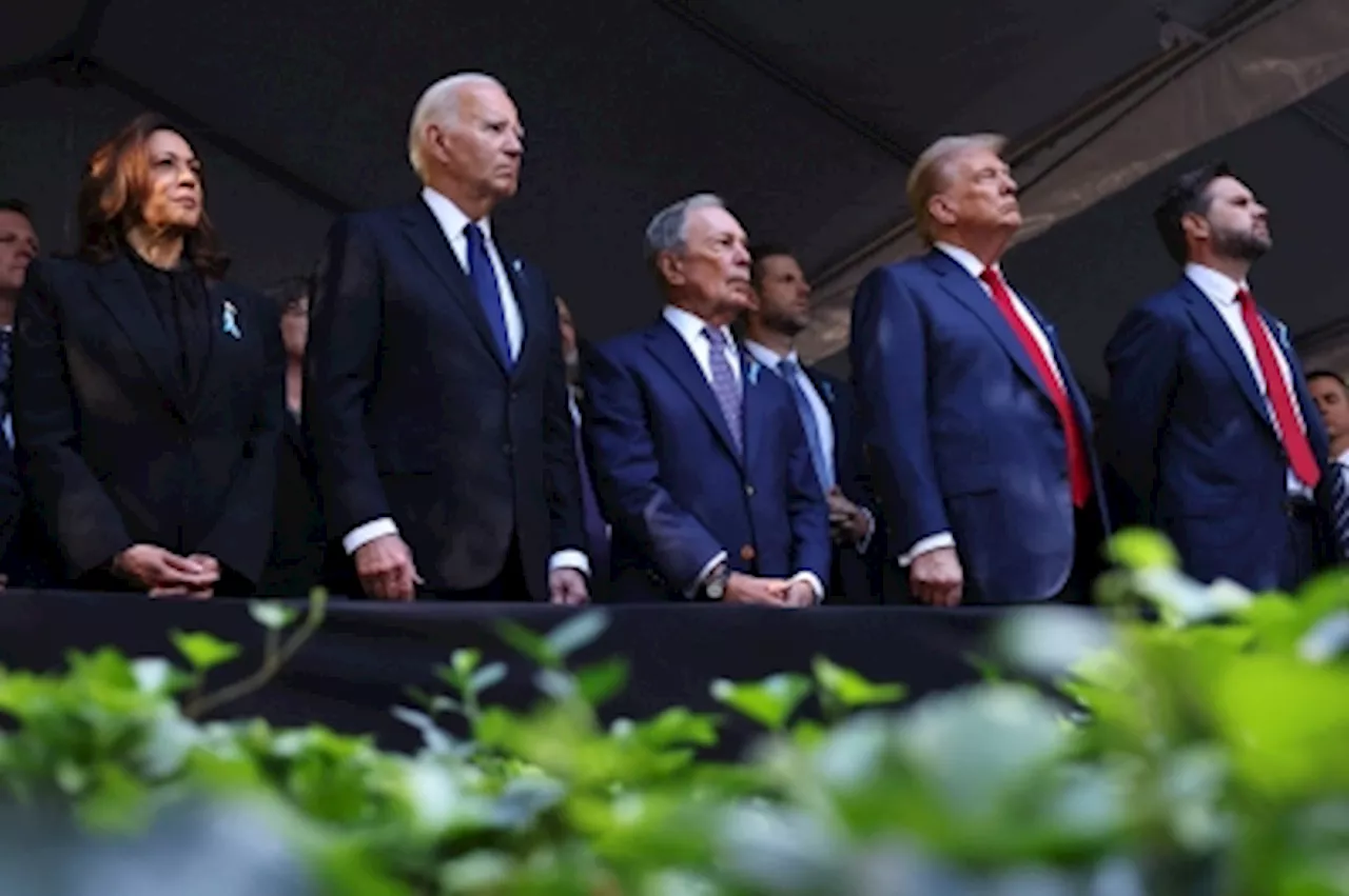 Harris and Trump in solidarity during 9/11 memorial despite brutal debate, Biden briefly puts on ‘Trump 2024’ cap