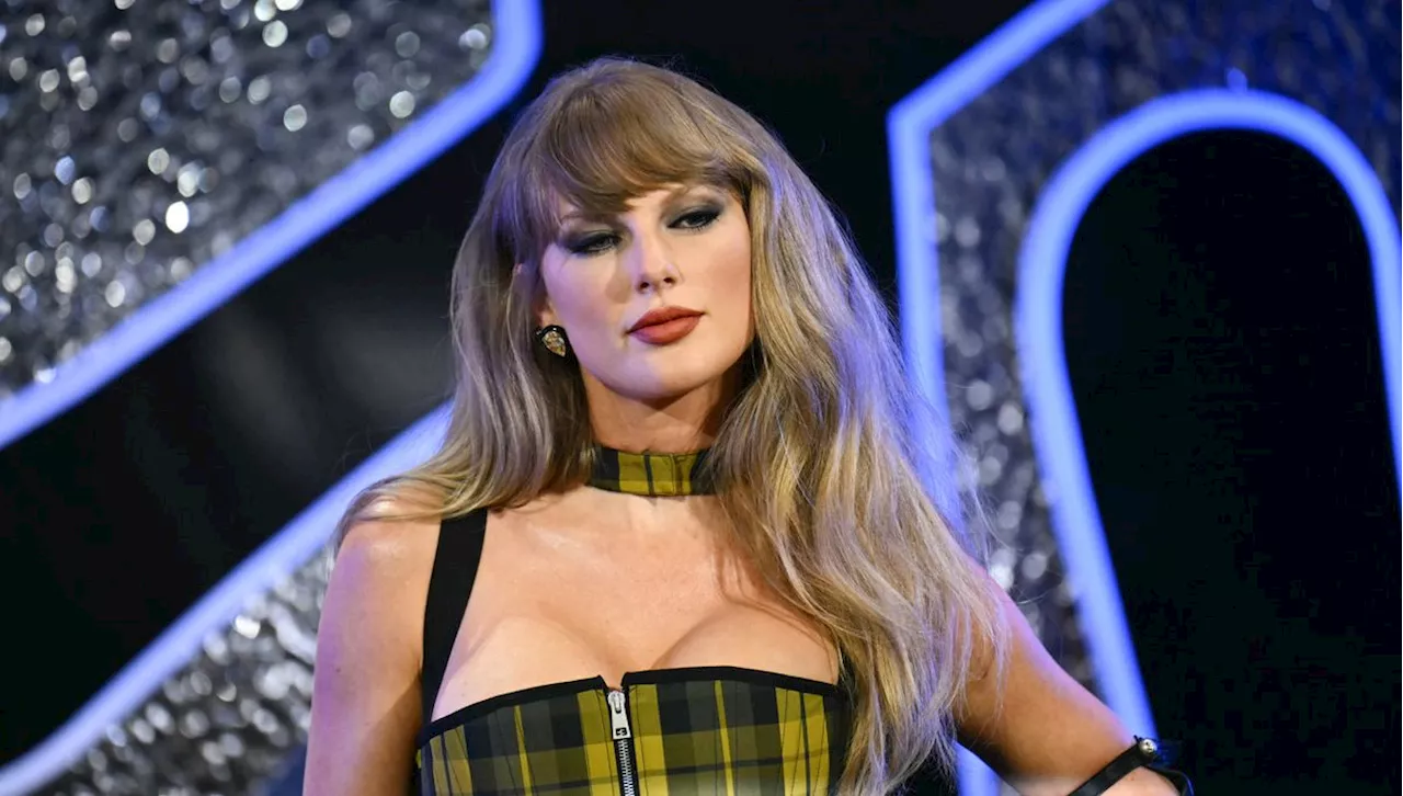 Taylor Swift Shuts Down the 2024 VMAs Red Carpet in a Tartan Dior Corset and Cape
