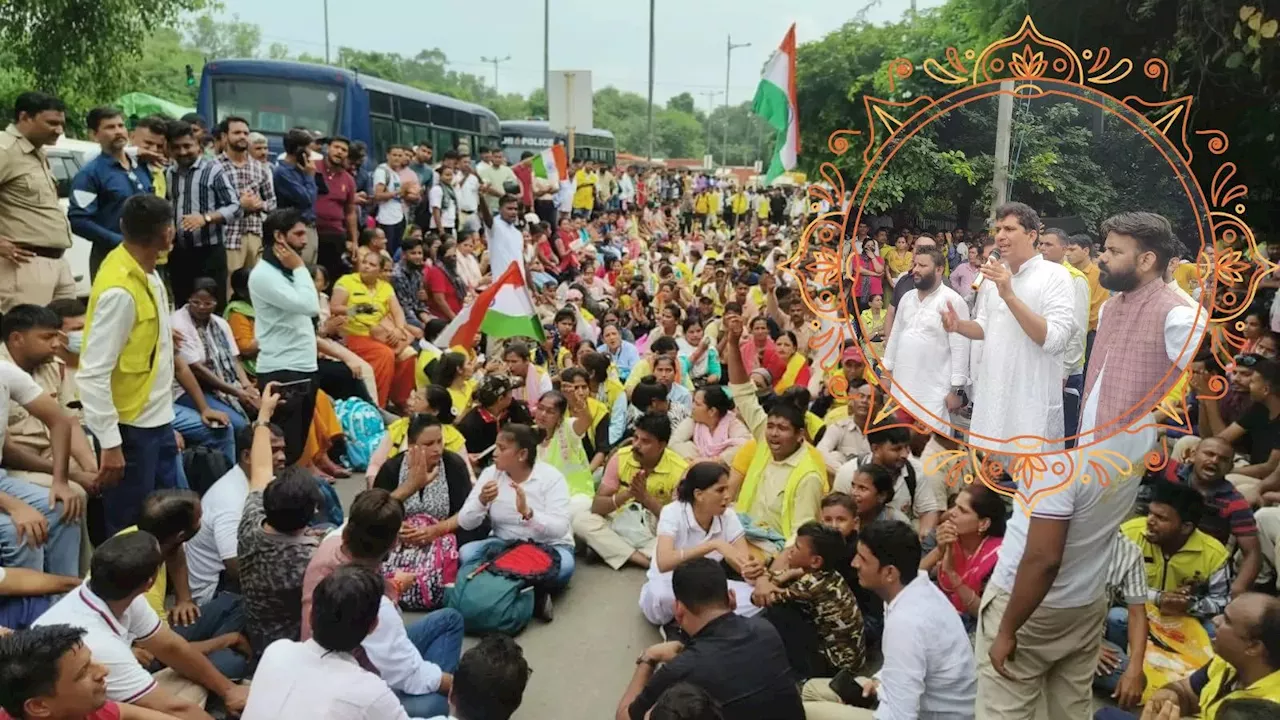 Delhi Bus Marshall Protest: बहाली की मांग पर बस मार्शलों का प्रदर्शन, दिल्ली सरकार के मंत्रियों का भी मिला समर्थन