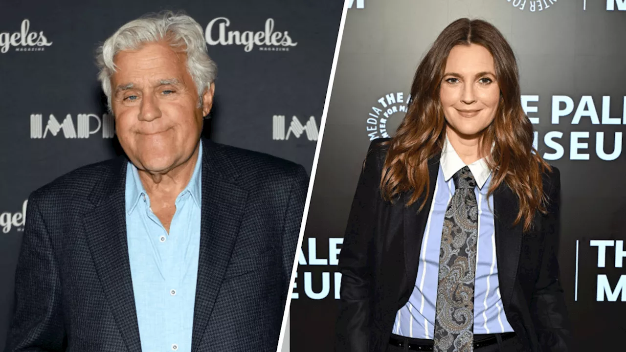 Jay Leno shares with Drew Barrymore the story of meeting her when she was 3