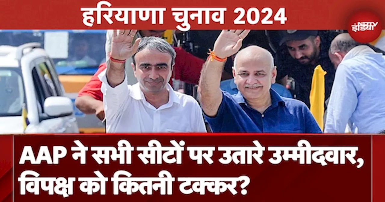 Haryana Elections 2024: AAP ने सभी 90 सीटों पर उम्मीदवारों का एलान किया, जानिए सियासी समीकरण