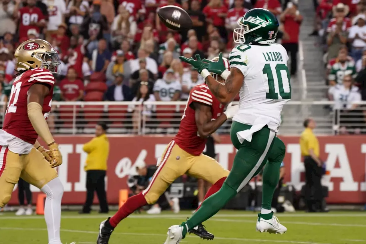 Jets' Allen Lazard showing renewed connection with Aaron Rodgers