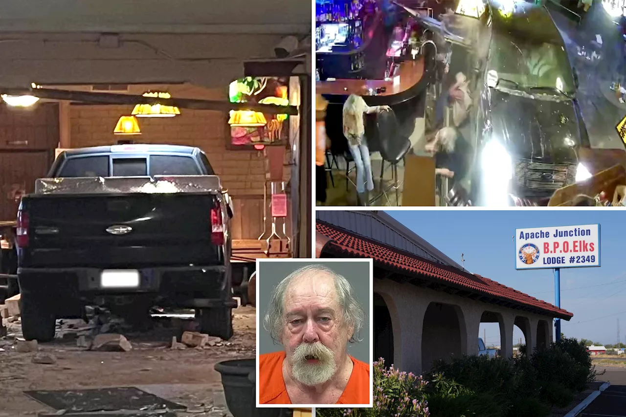 Video shows harrowing moment alleged drunk driver, 73, crashes into social club, injuring 25 patrons