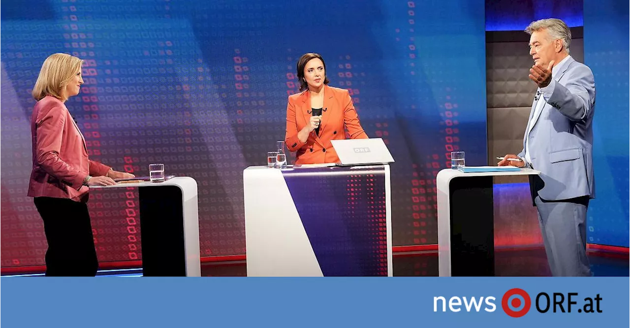 TV-Duell: Grüne und NEOS mit viel Gleichklang