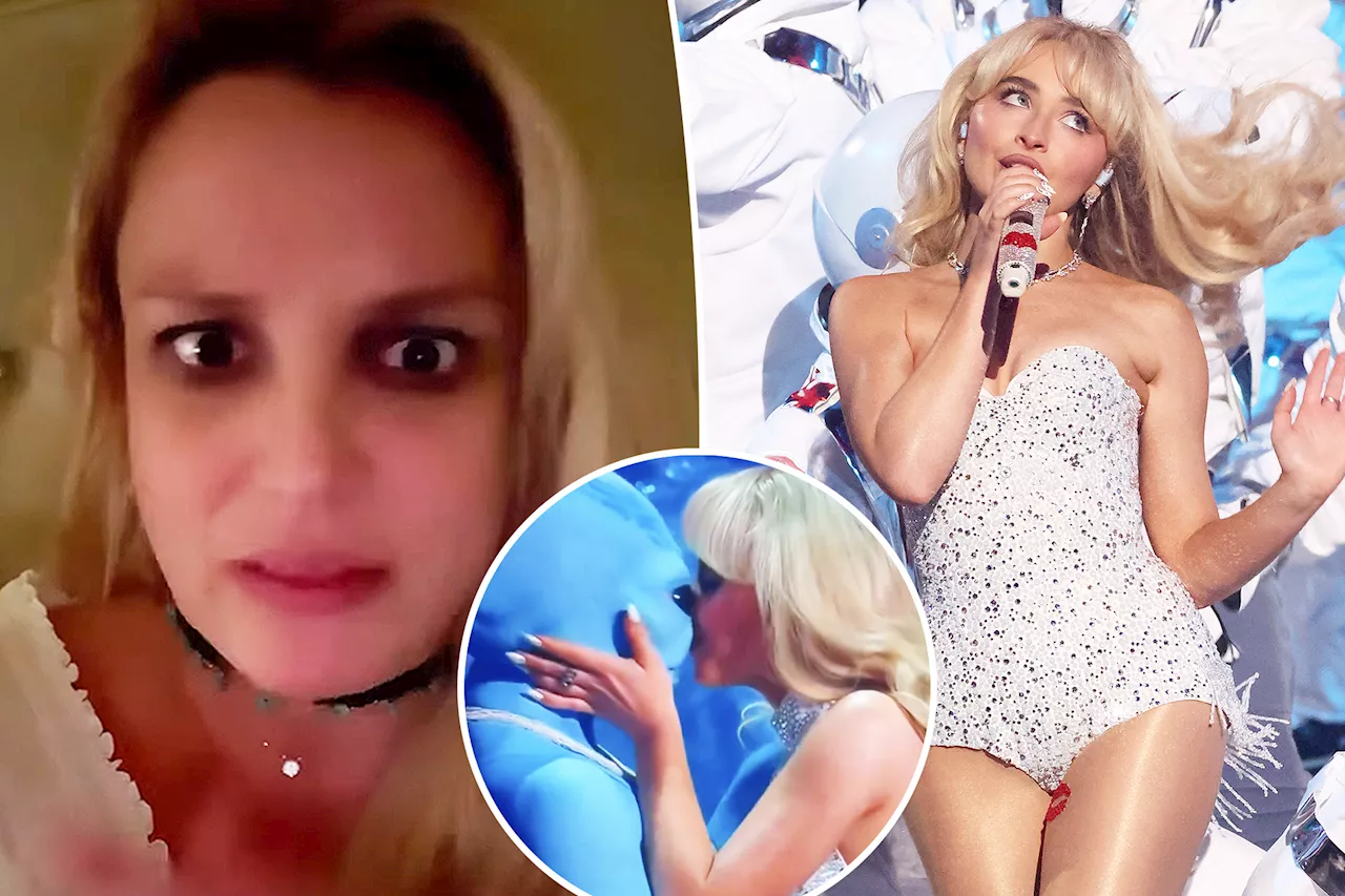 Britney Spears disses Sabrina Carpenter’s ‘weird’ VMAs performance: ‘Why is she kissing an alien?’