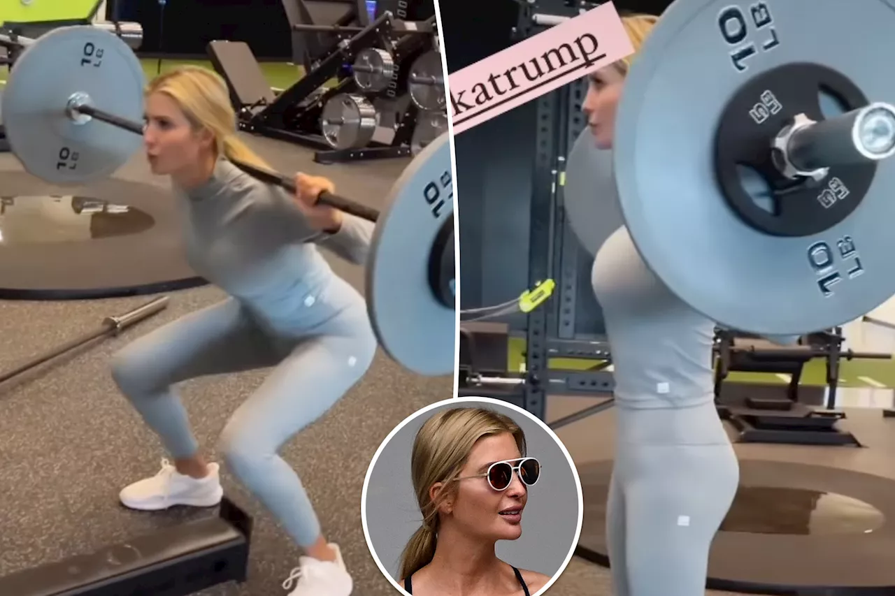 Ivanka Trump shows off fit figure during intense workout