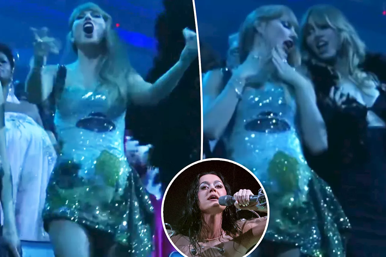 Taylor Swift dances like nobody's watching during Katy Perry's 2024 VMAs performance