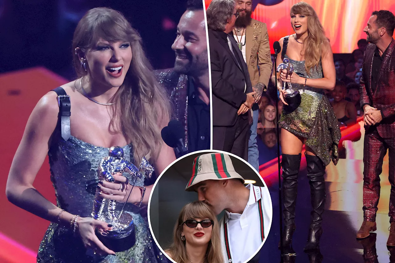 Taylor Swift thanks 'magic' Travis Kelce in 2024 MTV VMAs acceptance speech