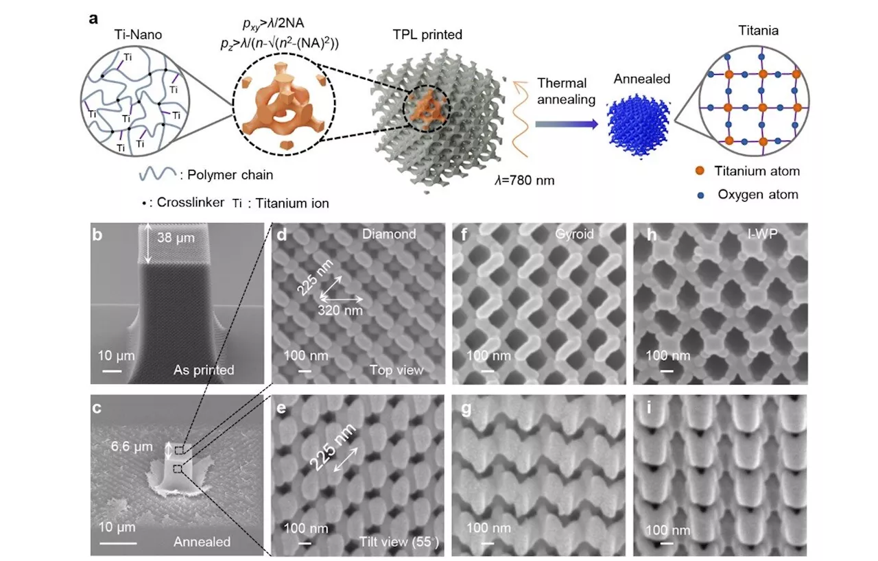 An unprecedented feat: Printing 3D photonic crystals that completely block light