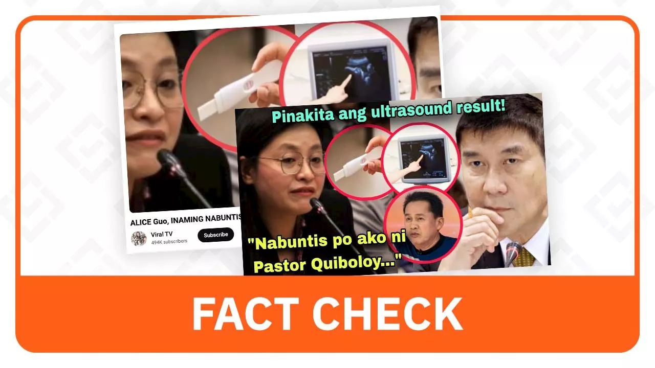 FACT CHECK: Alice Guo not pregnant with Apollo Quiboloy’s baby