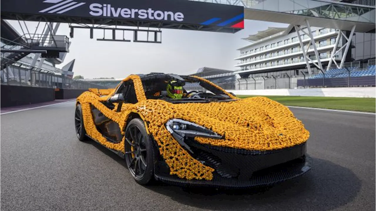 Lando Norris Just Drove a McLaren P1 Made of Legos Around Silverstone