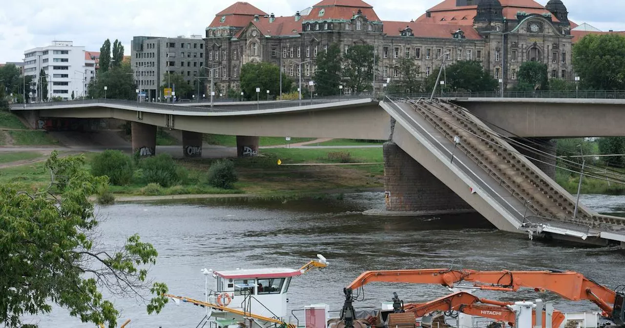 Brückeneinsturz Dresden: Elbe-Hochwasser droht