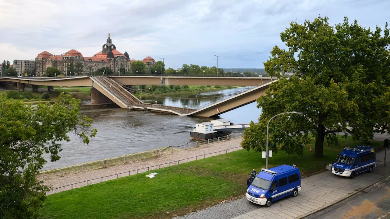 Einsturz der Carolabrücke in Dresden: Kontrollierter Abriss geplant