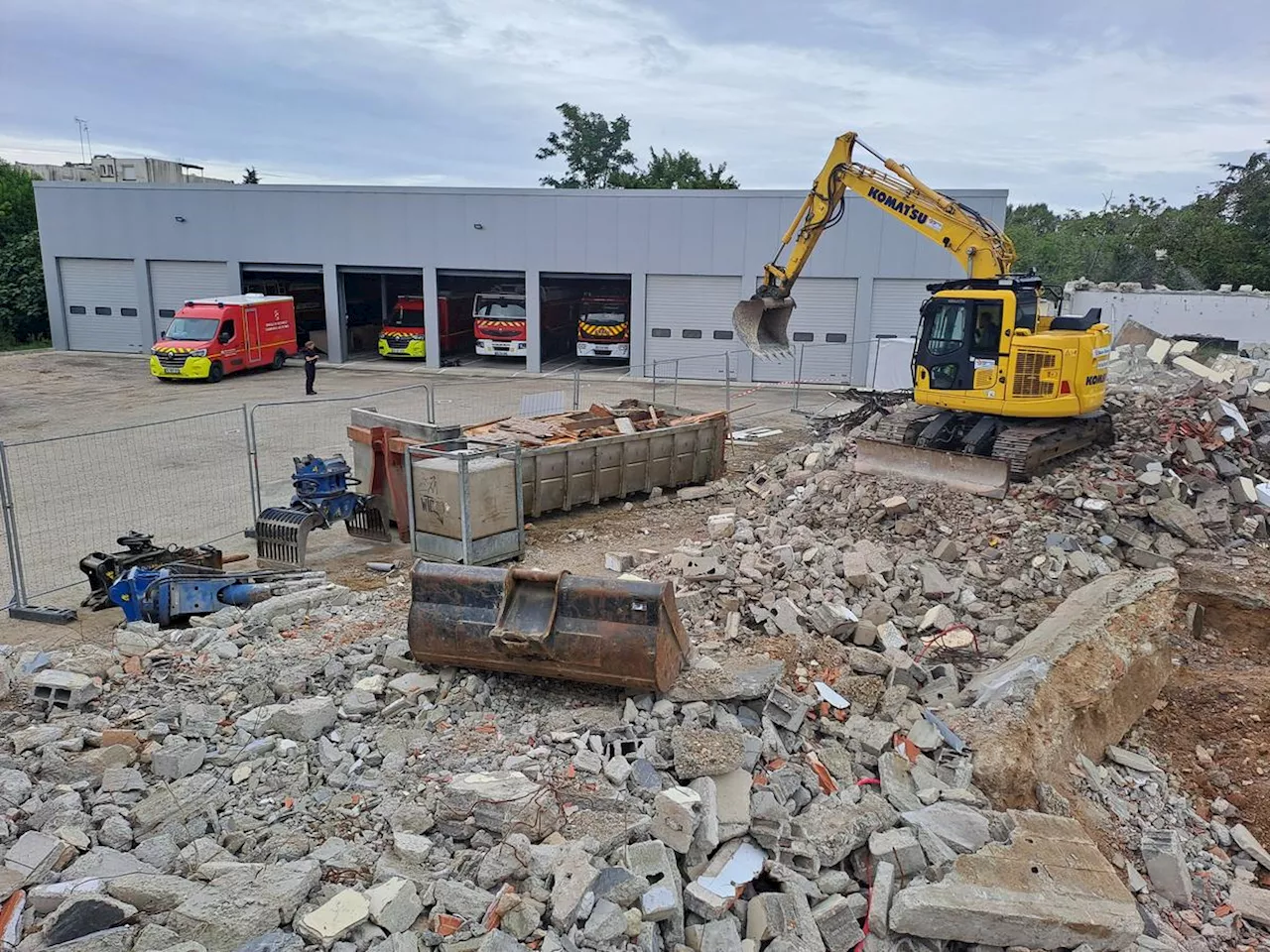 Caserne des pompiers de Marmande : où en sont les travaux de réhabilitation ?