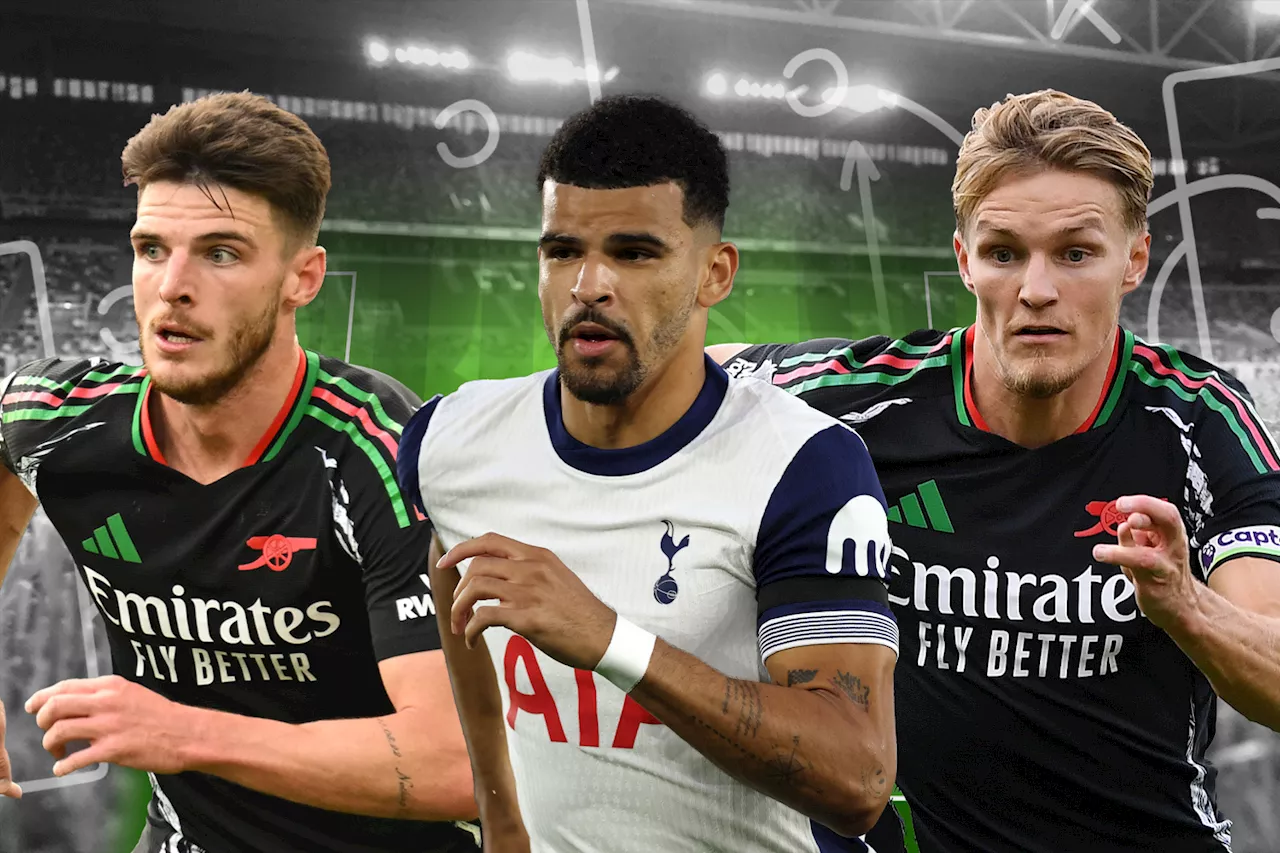 Declan Rice and Martin Odegaard news means Arsenal will experiment with line-up as Tottenham have two key...