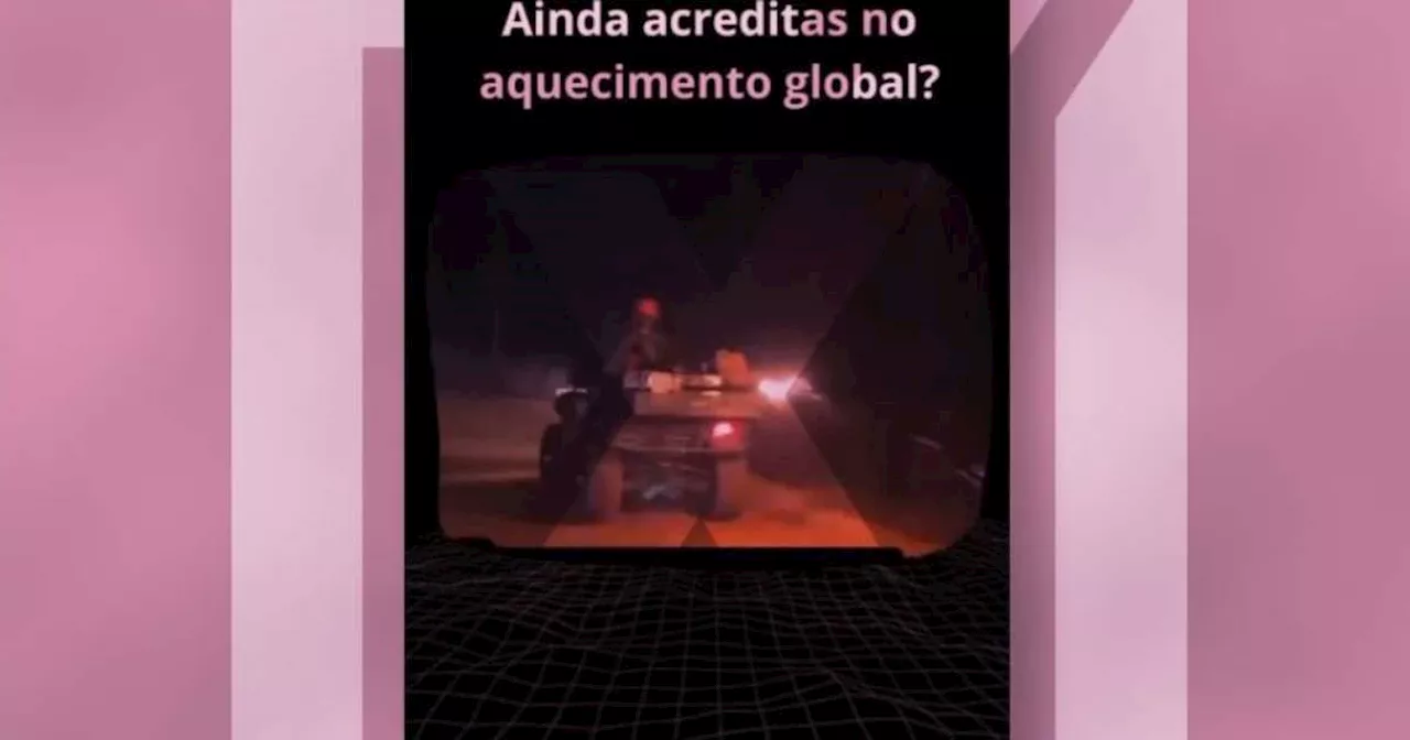 Vídeo de queima controlada é tirado de contexto para negar o aquecimento global