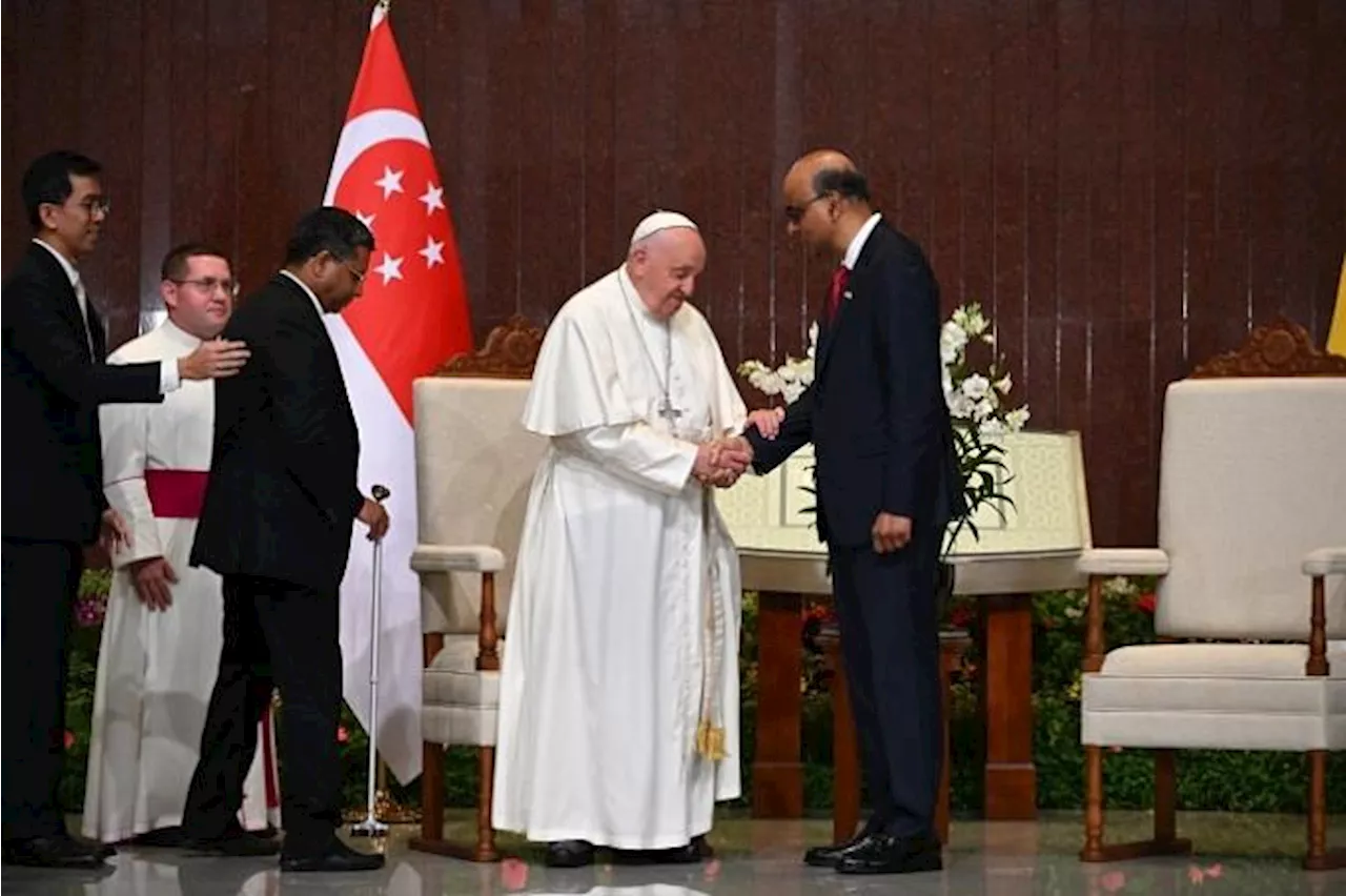 Pope Francis calls on President Tharman, meets PM Wong