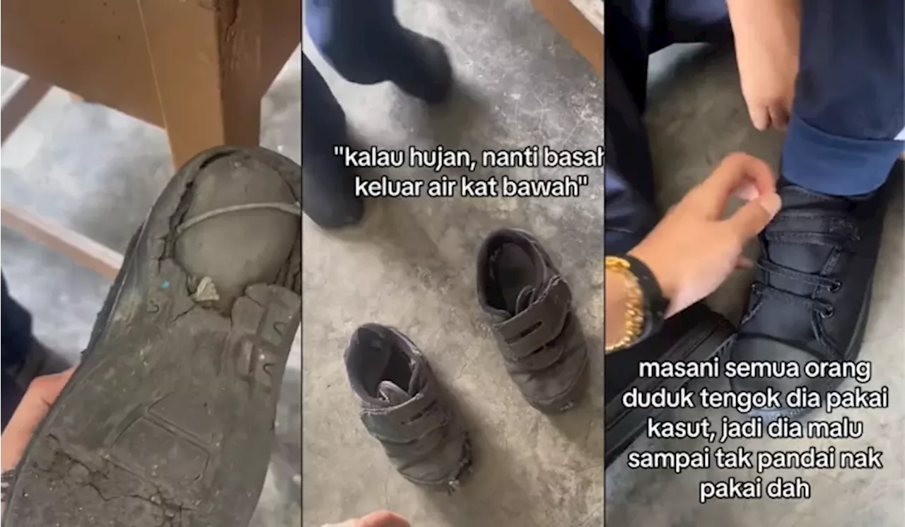 [Watch] Teacher’s Heartwarming Act Of Kindness For Student With Worn-Out Shoes Goes Viral