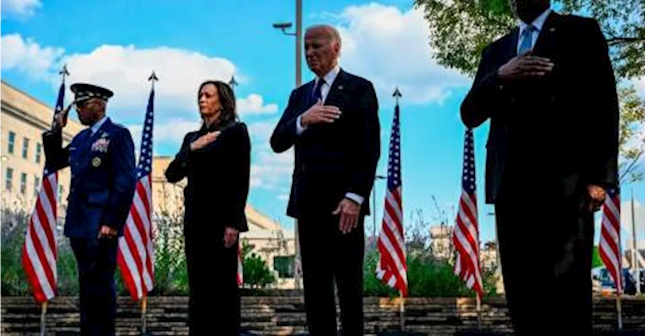 Biden, Harris and Trump visit Sept 11 sites to mark 2001 attacks