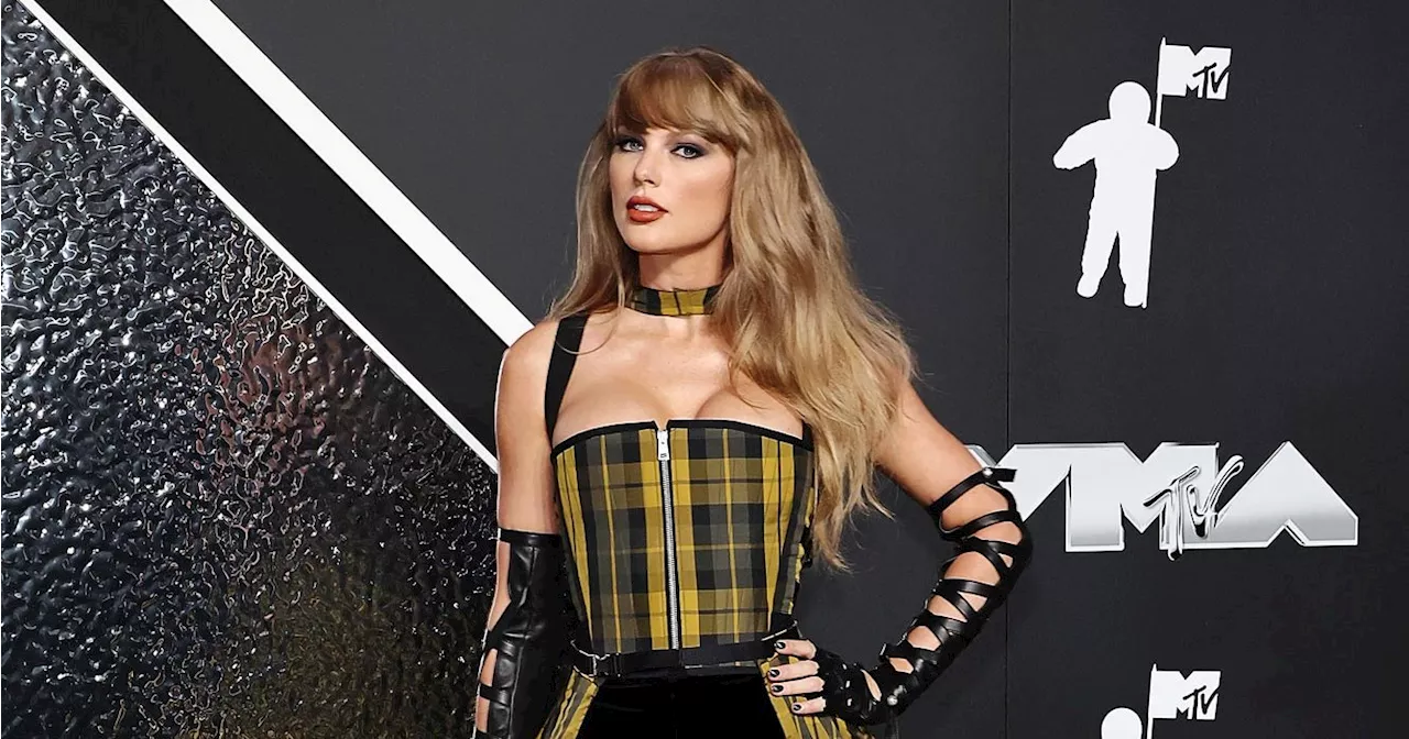 Taylor Swift Wears Knee-High Boots and Leather Gloves to the 2024 VMAs