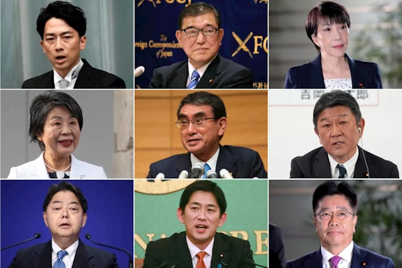 The candidates to be Japan's next leader include a former premier's son and a defense expert