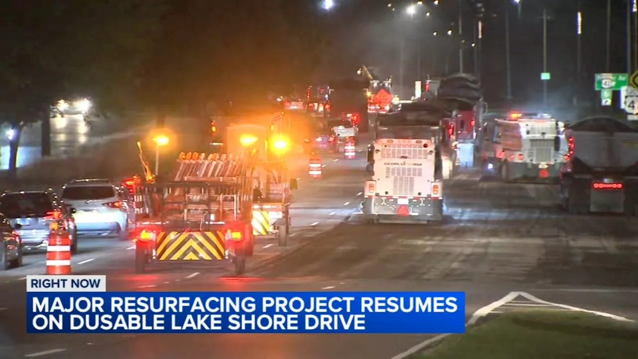 More DuSable Lake Shore Drive closures for resurfacing project begin this weekend