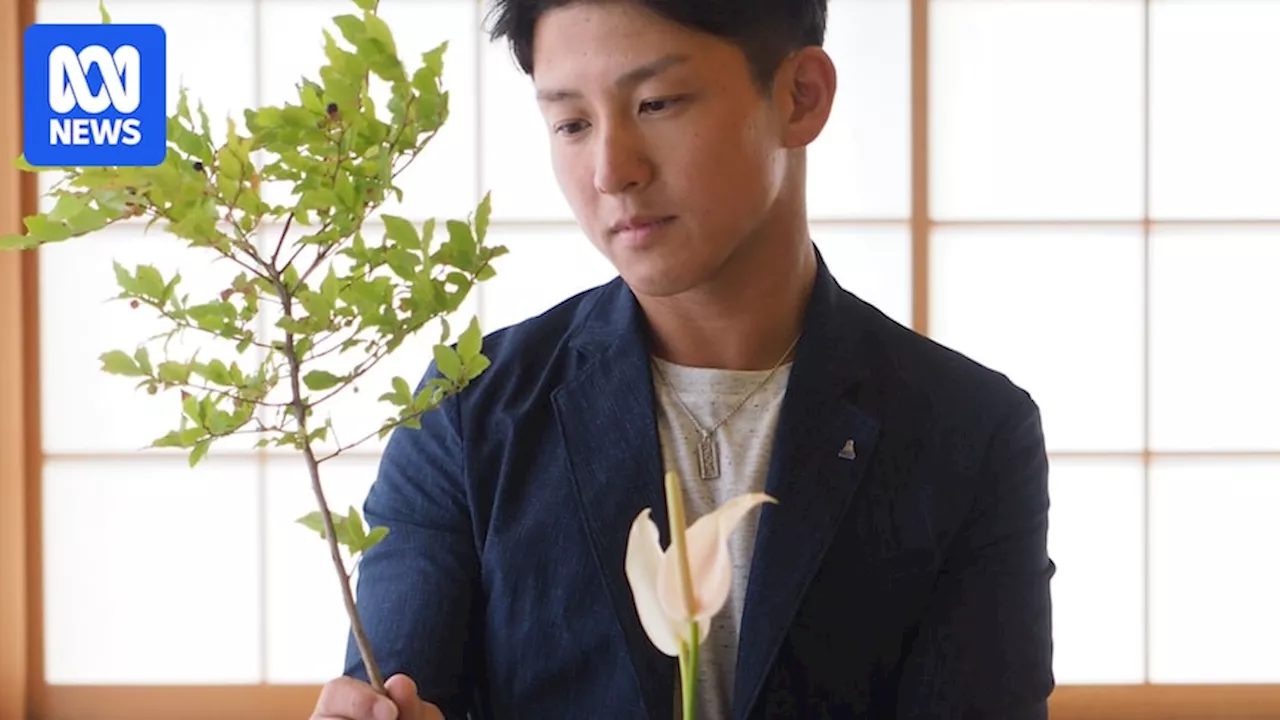 Ikebana flower arranging is making a comeback among Japanese men