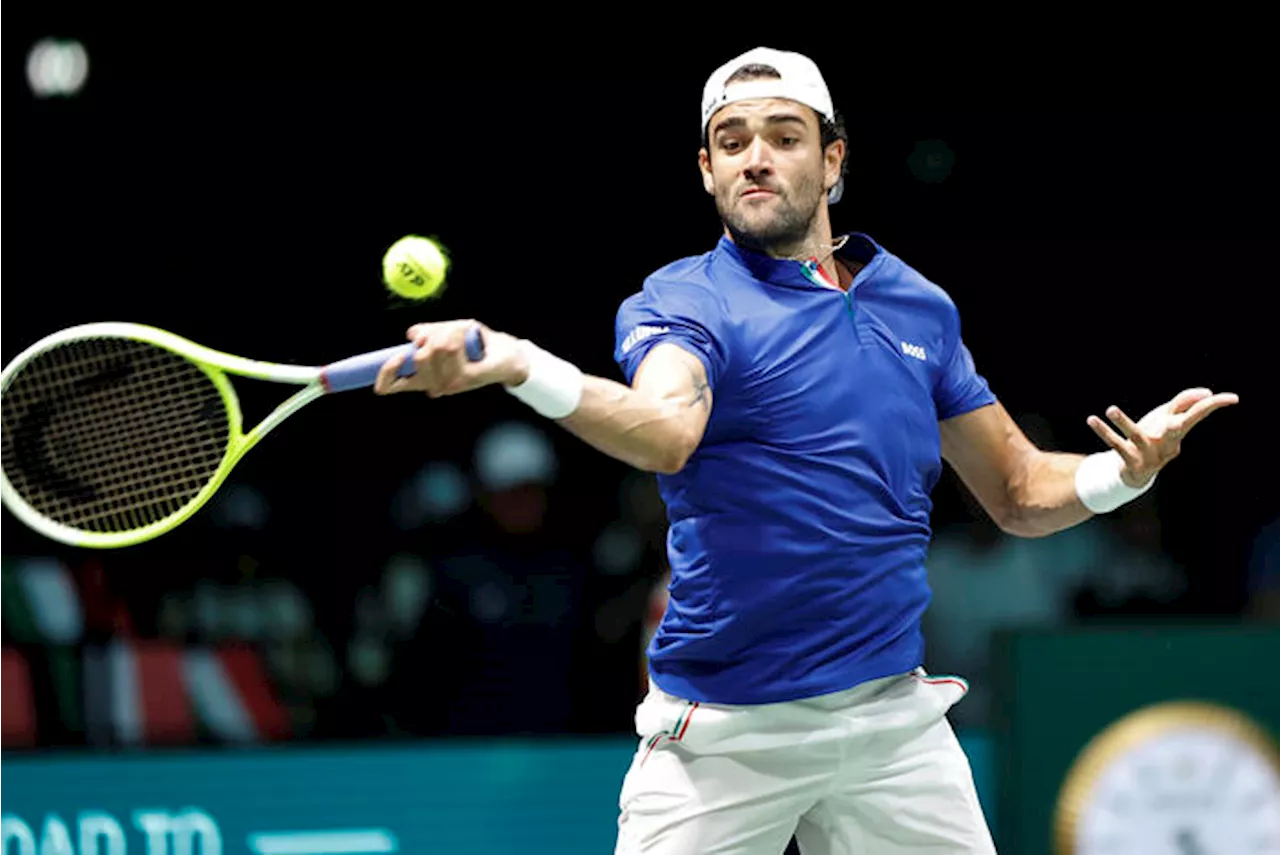 Coppa Davis: Italia-Belgio 1-0, Berrettini batte Blockx 3-6; 6-2; 7-5