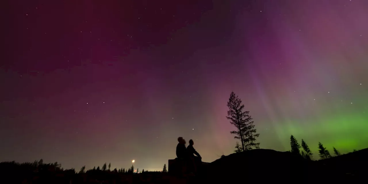 Solar storms may cause faint auroras overnight in parts of Northern Hemisphere