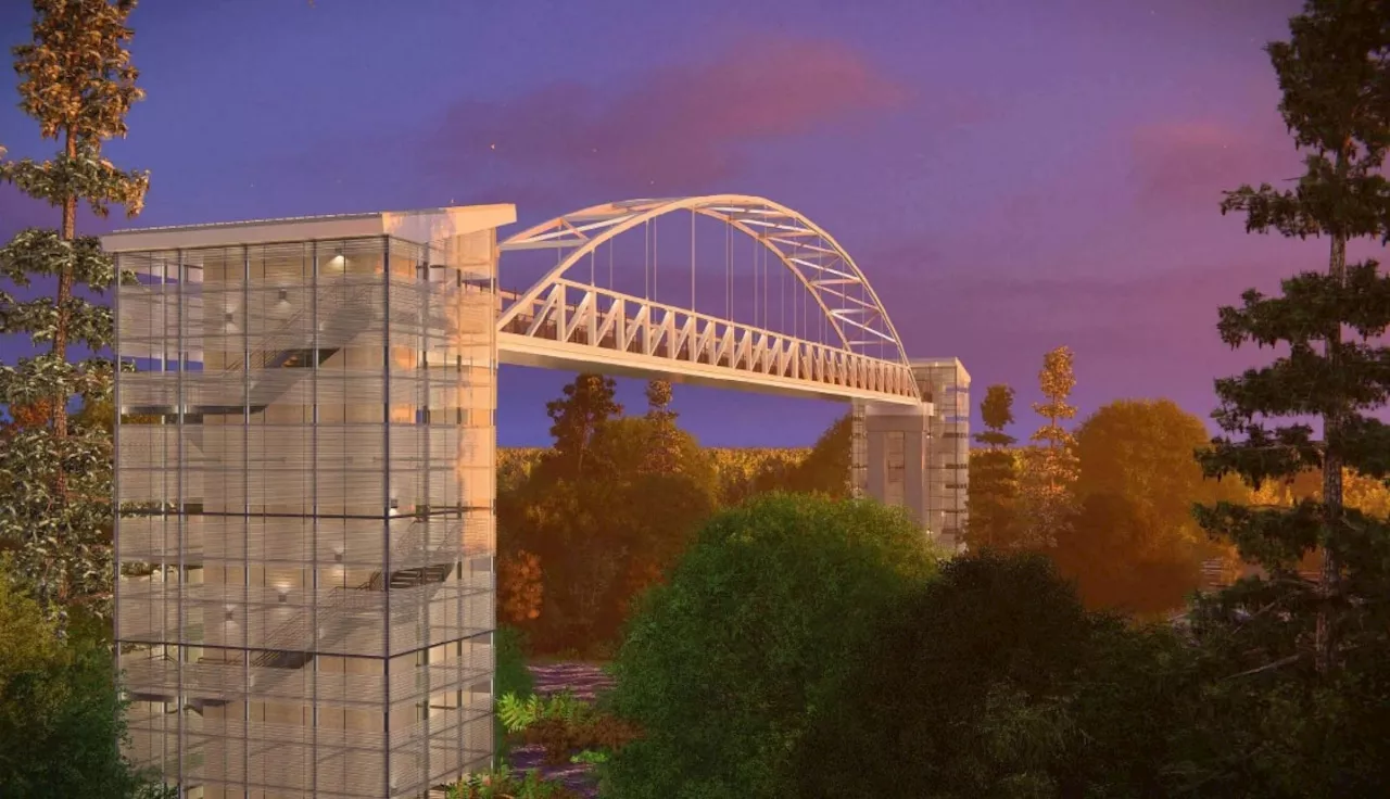 New Gulf Shores Pedestrian Bridge To Soar Seven Stories Above Intracoastal Waterway