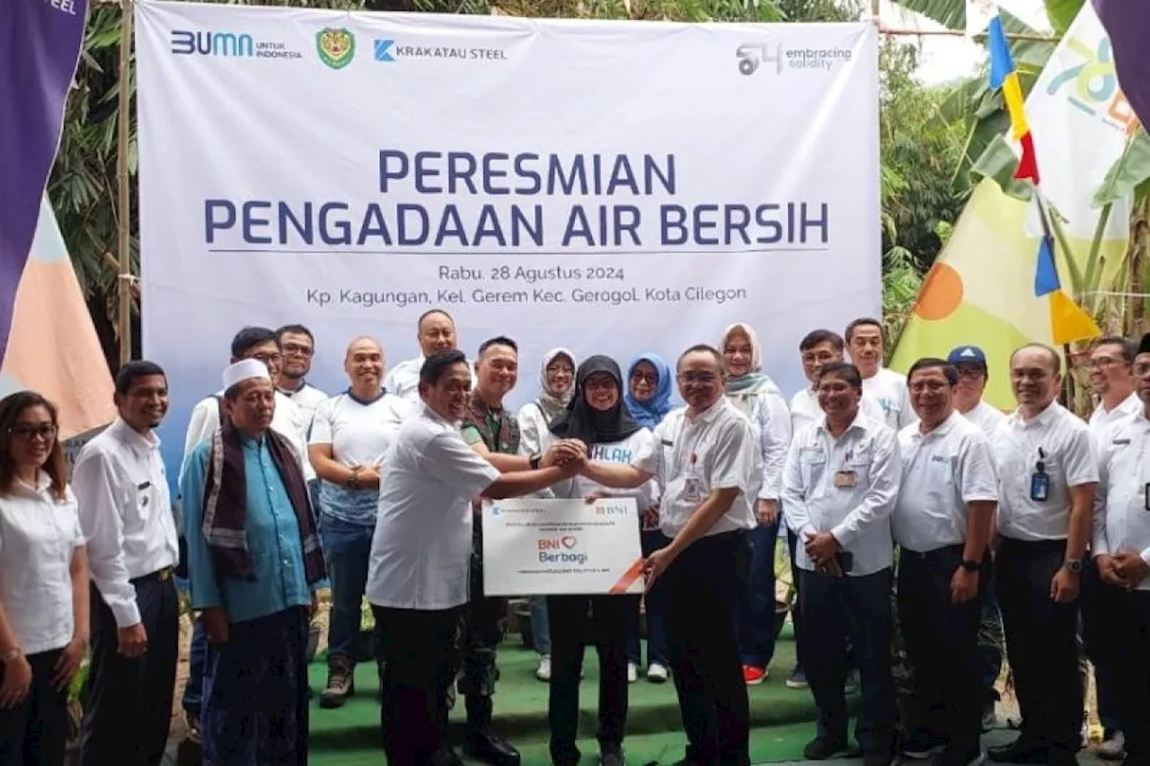 PT Krakatau Steel fasilitasi pengadaan sarana air bersih di Banten