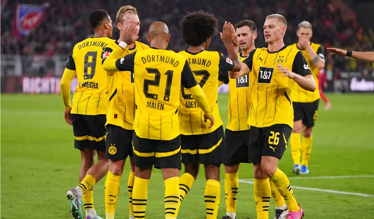 Dortmund llegó al liderato de la Bundesliga: goleada ante Heidenheim