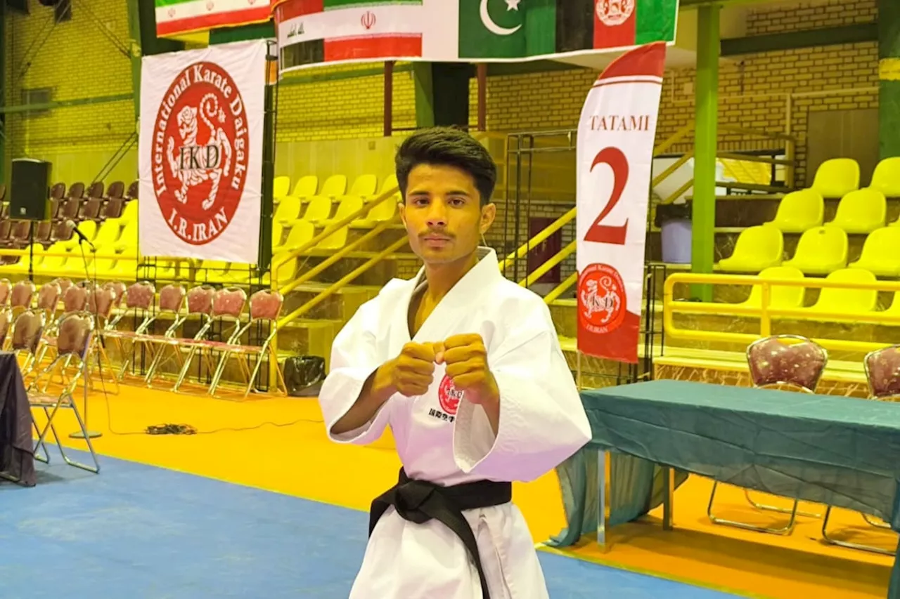 Zainuddin Tareen wins gold medal in Asia IKD Karate Championship