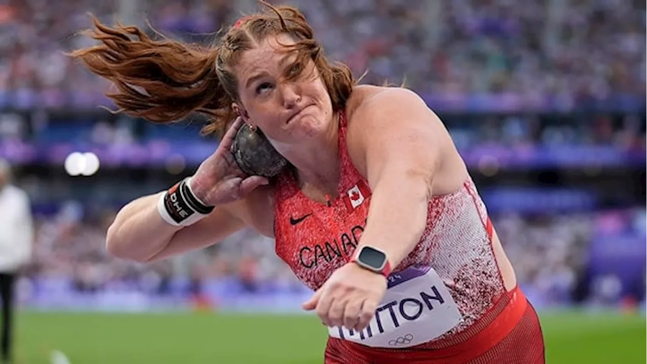 Shot putter Sarah Mitton wins her 1st Diamond League Trophy weeks after Olympic heartbreak