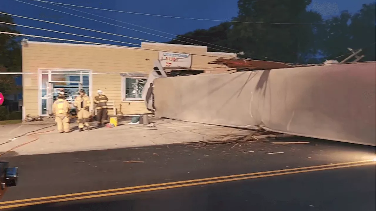 Littlestown neighborhood steps into help after tractor trailer crashes into laundromat