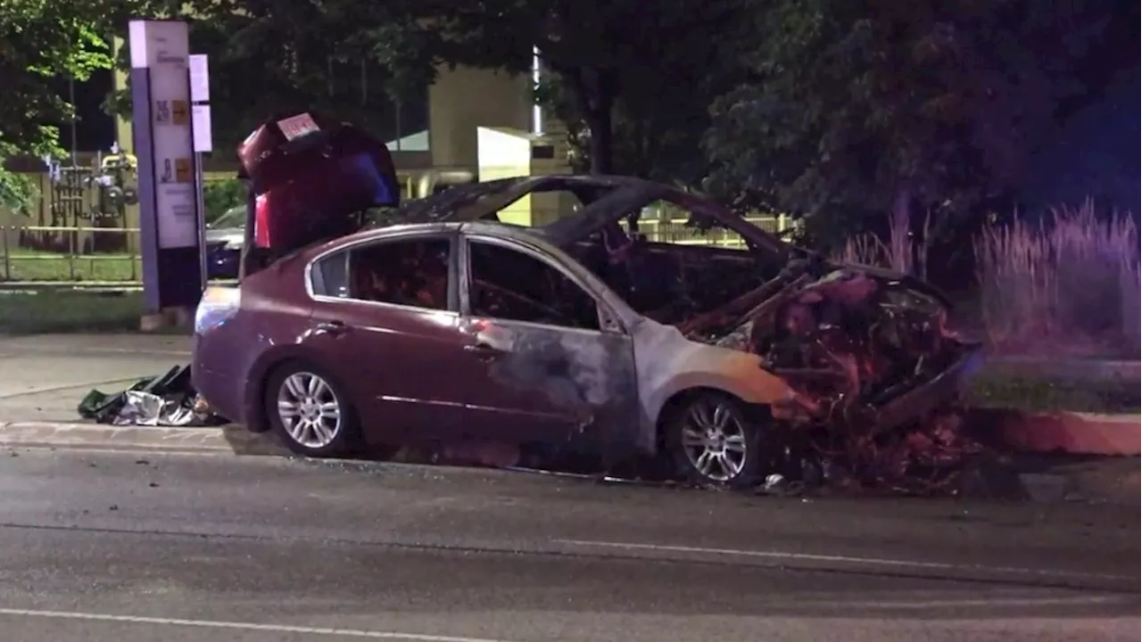 Two people seriously injured in fiery rollover outside Humber River Hospital