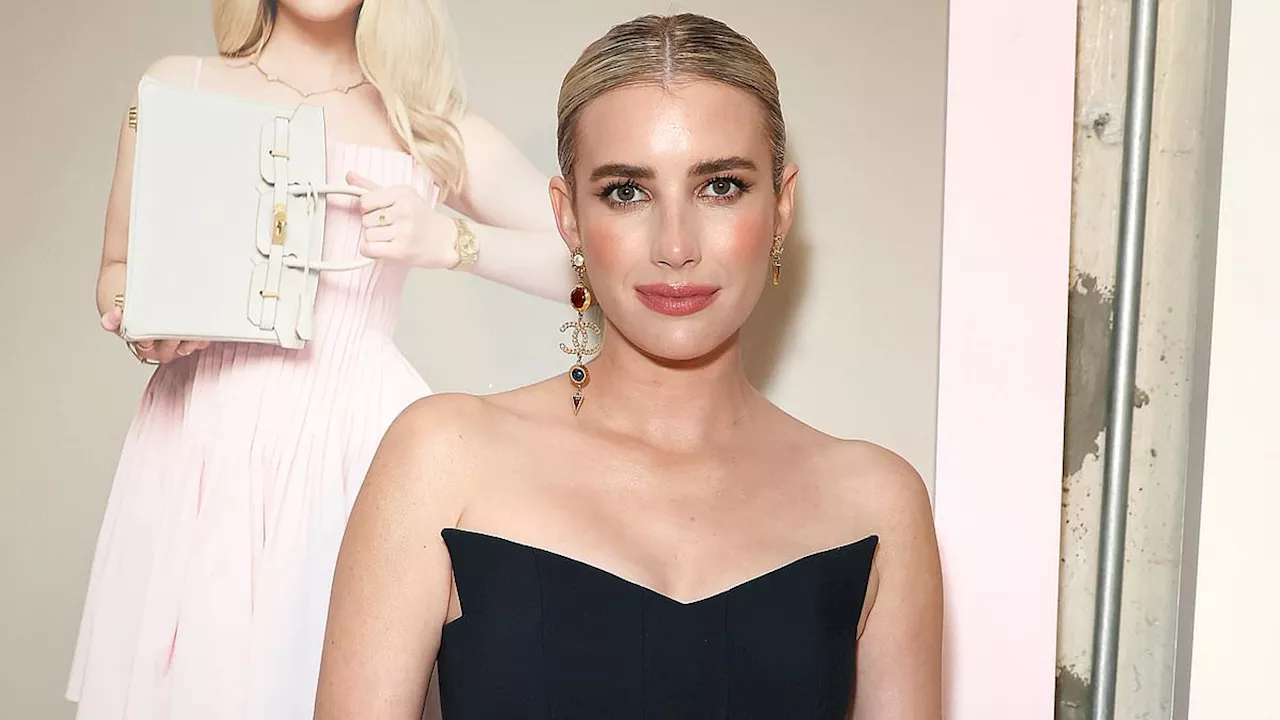 Emma Roberts Looks Stunning In Black Jumpsuit At FASHIONPHILE Event