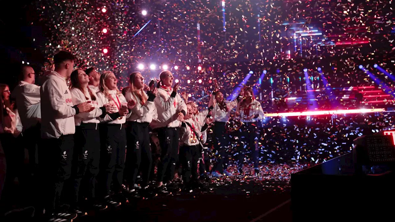 Britain's Paris 2024 Paralympics heroes are welcomed back in style at star-studded Homecoming event